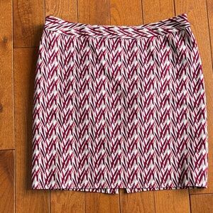Worthington Burgundy khaki White Pencil Skirt
